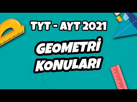 TYT - AYT 2021 Geometri Konuları Neler? #hedefekoş