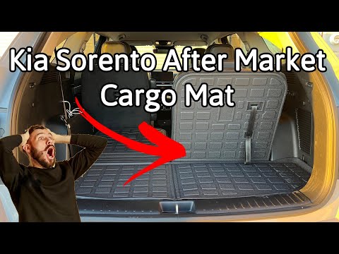 Thinzyou Cargo Mat Compatibel met 2021-2024 Kia Sorento Cargo Liner Kofferbak Mat Kofferbak Liner TPE Alle Weer Achterbank Cover Protector 2023