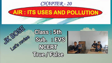 Class 5 EVS Chapter 20, Air: it