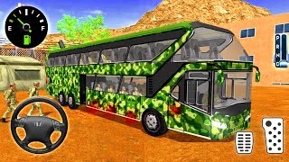 Uphill Offroad Bus Driving Simulator Bus Games | Army Bus Driver 2021 – Android Gameplay screenshot 5
