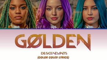 Thumbnail of Descendants - Golden. Cover by Huntrix K-pop Demon Hunters (Color Coled Lyrics)