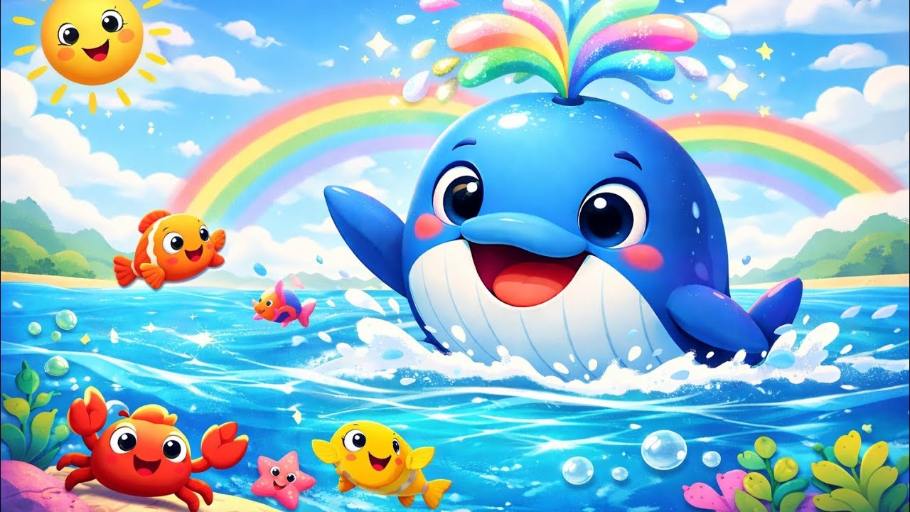 🐳 Whale Mama Song | Fun Ocean Rhyme for Kids | Baby Songs Hindi