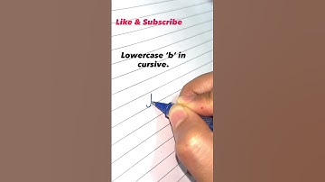 Lowercase ‘b’ in cursive. #handwriting #arts #cursivehandwriting #shorts #short