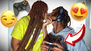 DISTRACTING MY BF WHILE HE PLAYS THE GAME😍🎮! *Gone Right*