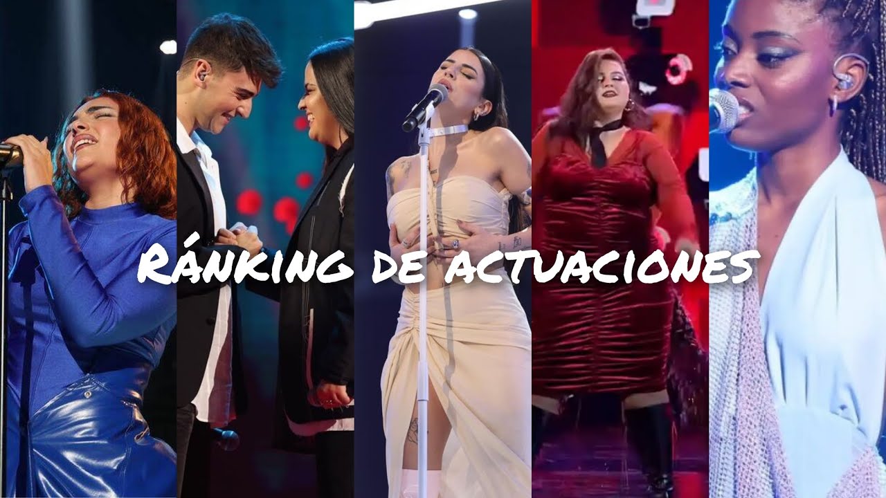 OT2023/ Ranking Mejor Actuación De Cada Gala. #operaciontriunfo