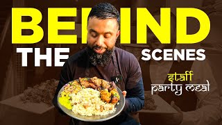Behind the scenes of Indian Restaurant Staff Curry Meal | Lamb Chop's, Tandoori Grilled Chicken...