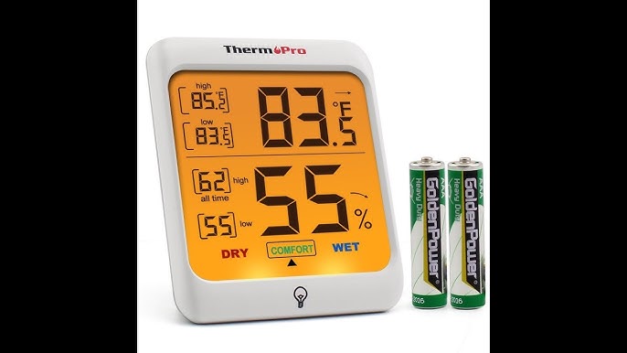 ThermoPro TP63B 500ft Indoor Outdoor Thermometer Wireless Hygrometer, Room Thermometer with Cold-Resistant Temperature Humidity Sensor, Waterproof