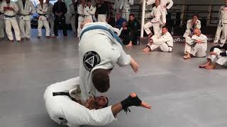 Rener Gracie rolling with a soon to be purplebelt