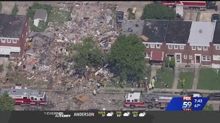 1 dead, 4 rescued after gas explosion levels Baltimore homes