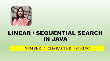 Array linear / Sequential Search in Java SDA #E-SHIKSHA #ShardaKarmakar