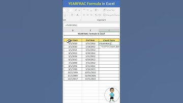 Count Year Between Two Dates in Excel #excel #exceltips #exceltutorial #msexcel #microsoftexcel