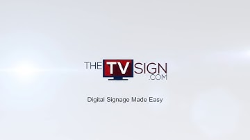 The TV Sign Digital Signage | HTML Studio Overview