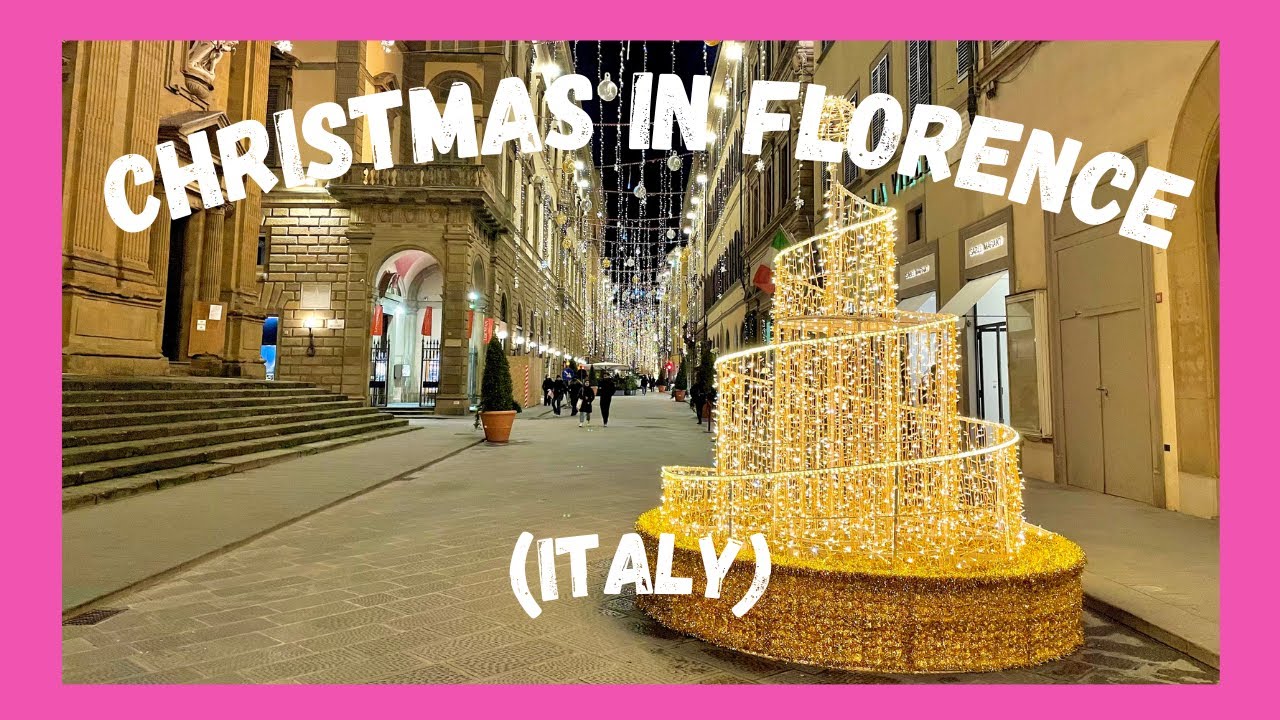 Christmas in Florence | ITALY | Walking tour | 4K | 🎄