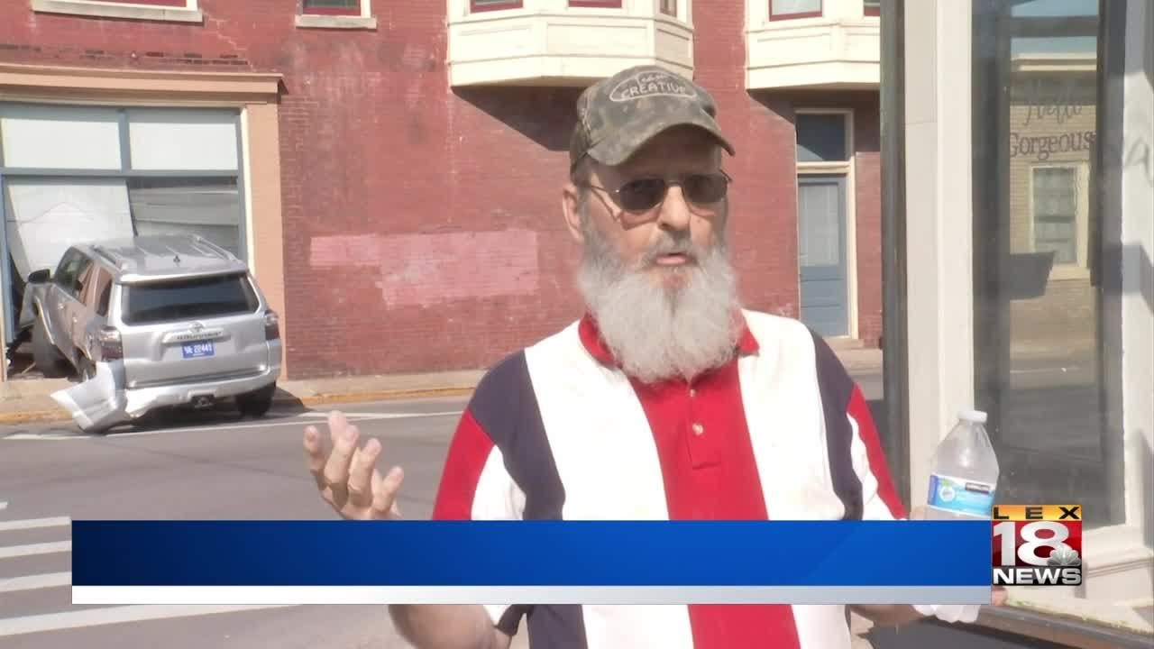 Crash Sends SUV Into Building newspaper mockup