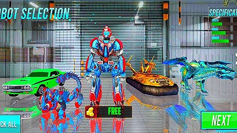 Robot Multiple Transformation Game 2021: Scorpion Dragon Car Robot Battle - Android Gameplay