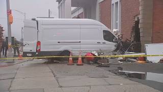 Van Crashes Into Brooklyn Funeral Home