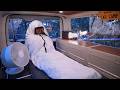 [Rainy Compilation]Camping Alone in Stealth Campervan in Rain. Over Half Million Views.