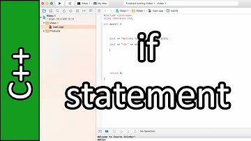 if Statement - C++ Programming Tutorial #6 (PC / Mac 2015)