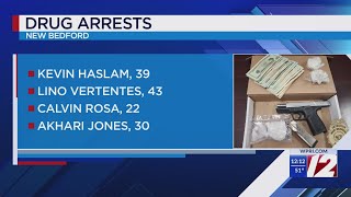 New Bedford Police arrest 4 men on drug, gun charges