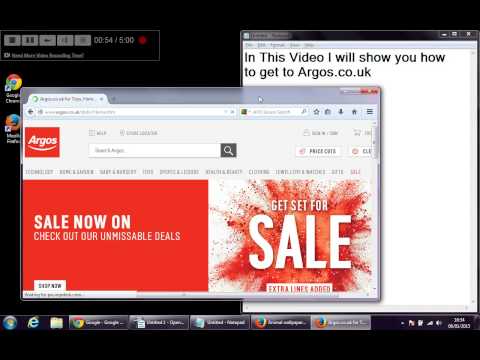 Como ir para Argos Online - Como Video -