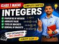 Class 7 Integers RD Sharma | Properties, Absolute Value & Removal of Brackets | Full Explanation