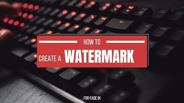 How to create a Watermark using the Fade In Screenwriting Software.  #shorts #screenwriting