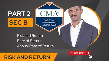 CMA Part 2   Sec B.1  Risk & Return