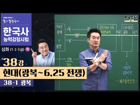 [심화별개념1]_ 38-1 광복 / 38강 현대(광복~6·25 전쟁) ｜한국사능력검정시험 심화