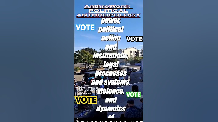 Political Anthropology: What's it ?