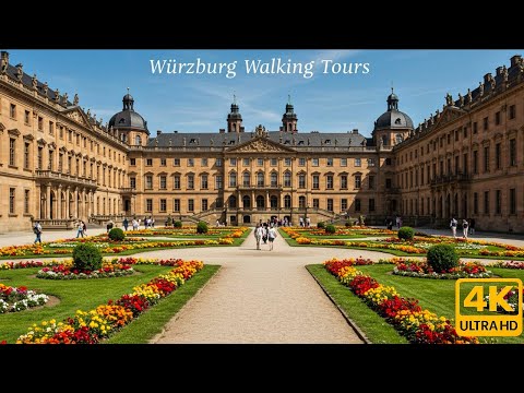 Würzburg 4K Walking Tour From The Magnificent Residence To The Historic Old Main Bridge