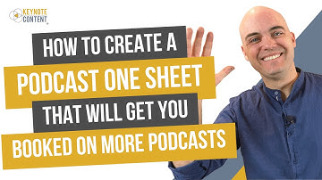 How to Create a Podcast One Sheet That Will Get You Booked On More Podcasts