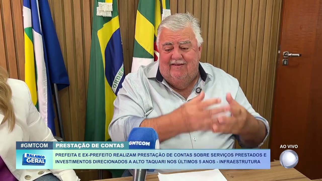 PREFEITA E EX-PREFEITO REALIZAM PRESTAÇÃO DE CONTAS SOBRE SERVIÇOS PRESTADOS E INVESTIMENTOS.