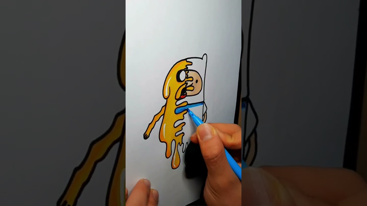 Drawing Adventure time but in 2 charaters 
