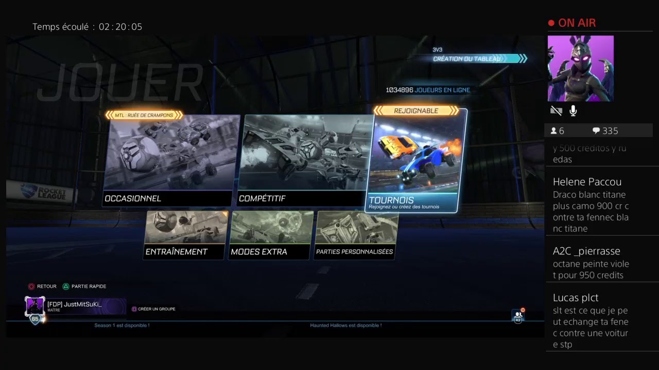 Live trade Fennec Blanc Titane Rocket League FR YouTube