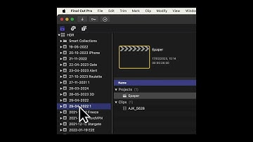 Rename event in Final Cut Pro