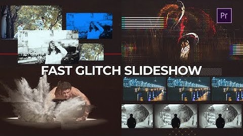 Fast Glitch Slideshow Premiere Pro Templates