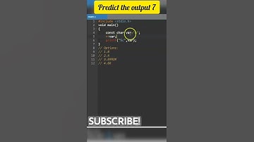 C Programming - Predict the output 7 #shorts #short #c #coding #tamil #it #interview #job
