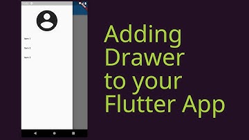 Adding Drawer in #Flutter App | #Devkage