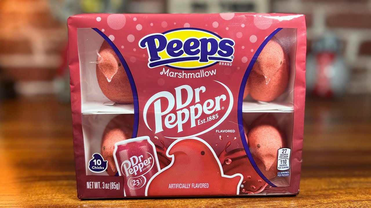 Dr Pepper Peeps Marshmallow Taste Test YouTube