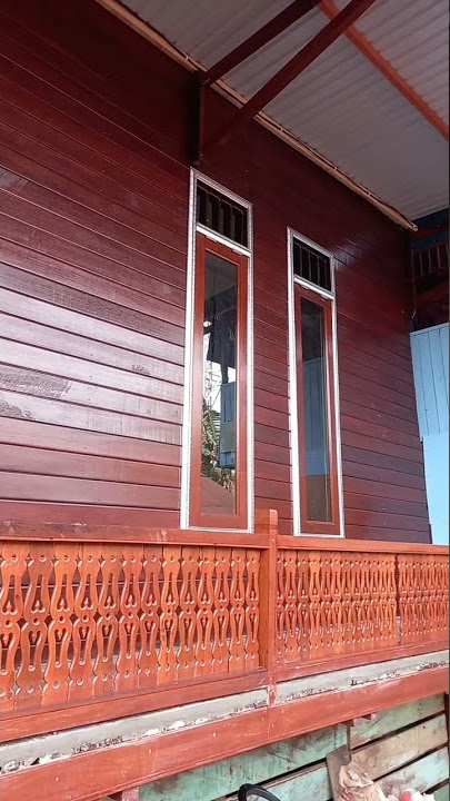 rumah kayu ulin lantai keramik #rumahkayu #kaltim #samarinda #indonesia #shorts #bangunrumah
