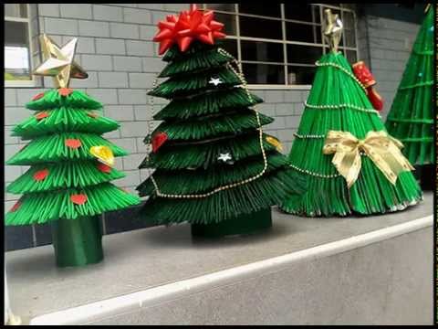 Arbolito Navideño en origami 3D - YouTube