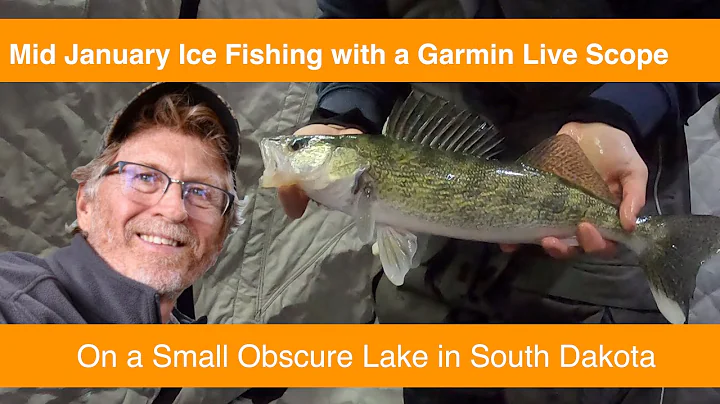 Late January Ice Fishing for Walleye with a Garmin Live Scope in South Dakota