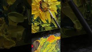 Sunflowers 🌻 Acrylic Painting On Canvas #art