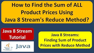 How to Find the Sum of ALL Product Prices Using Java 8 Stream