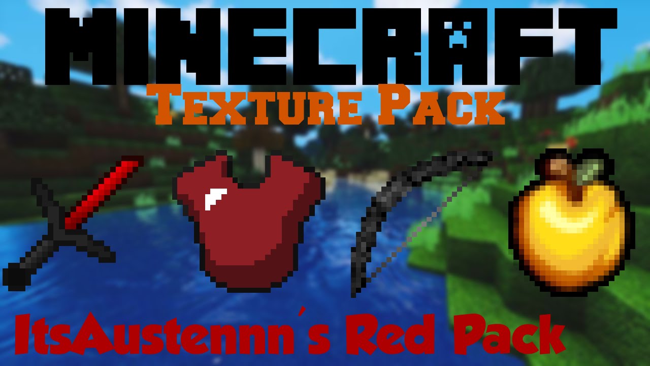 Minecraft Texture Pack Games Ep #5 "ItsAustennn's Red Pack" - YouTube