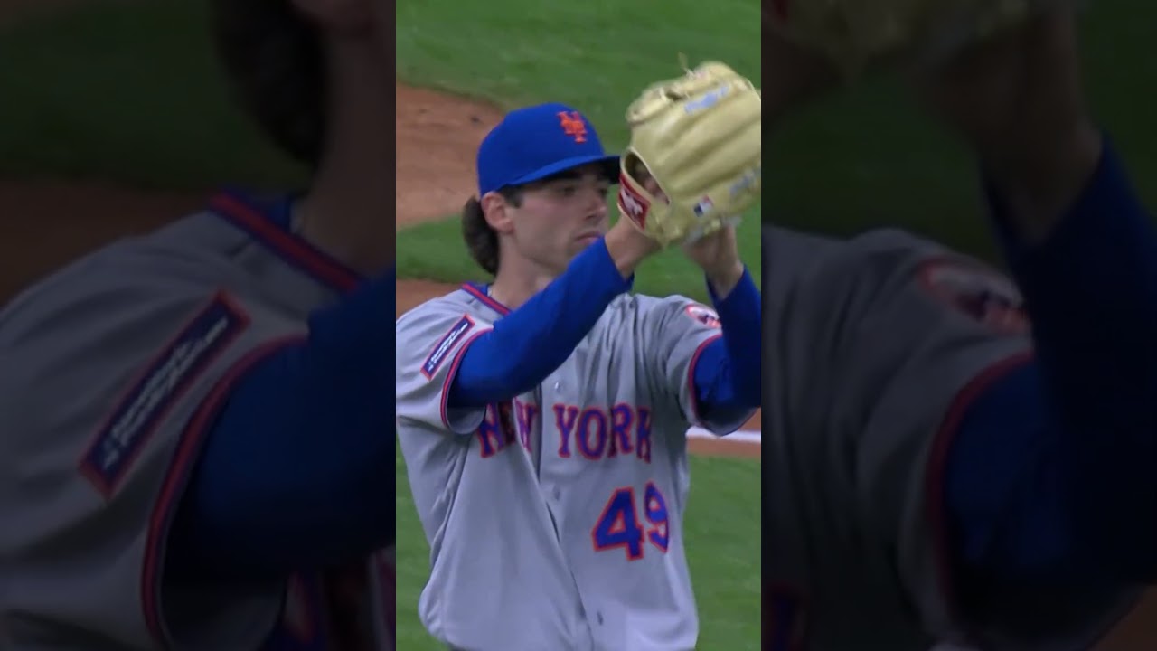 This catch by AJ Ewing is unreal 😳 #mets #mlb #baseball #sports #highlights #shorts #brewers