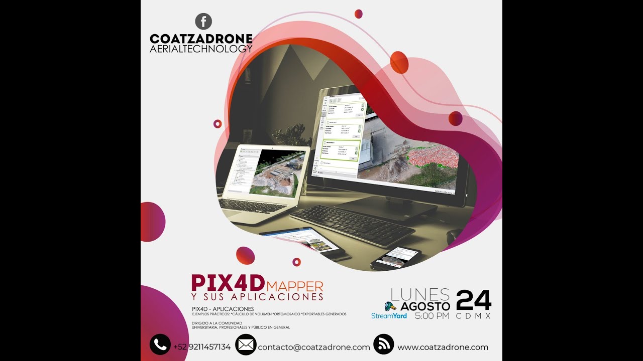 Pix4D Mapper y sus aplicaciones - YouTube
