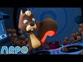 Invasion of the acorn snatchers  baby daniel and arpo the robot  funny squirrel cartoon