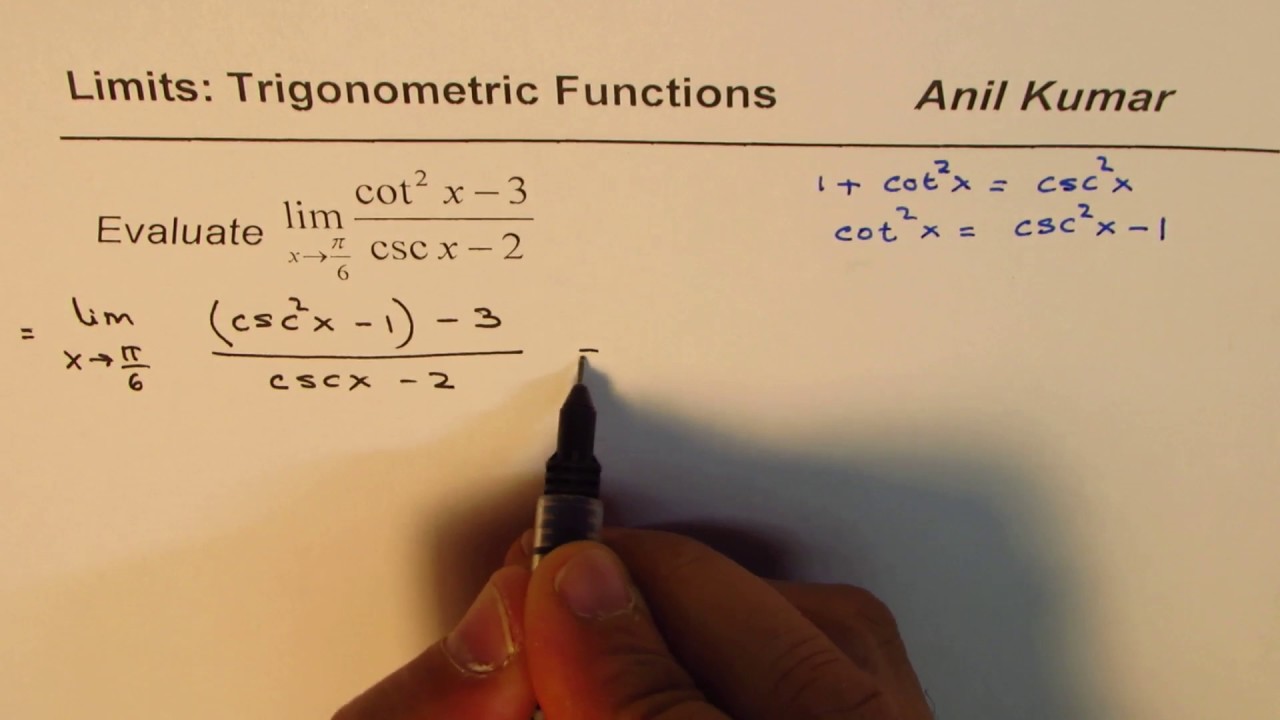 Limit Trigonometric Function 2 Sec 2x 1 Tan X Youtube