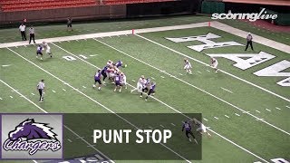 Roosevelt vs. Pearl City: Zion Tupuola-Fetui, punt stop (Aug. 19, 2017)